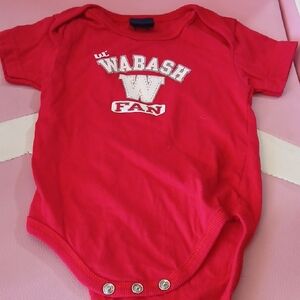 Wabash Fan Red Kids Bodysuit